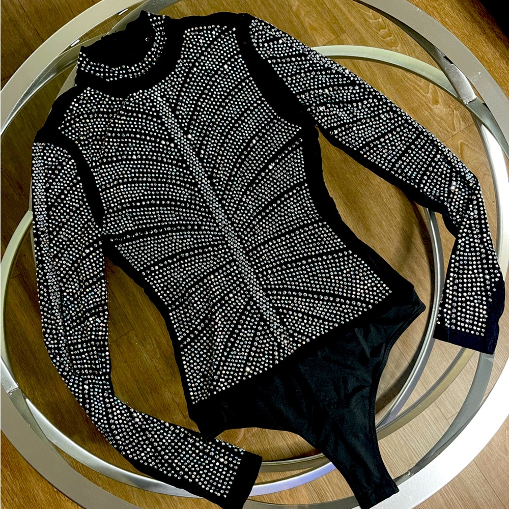 Rhinestone one piece